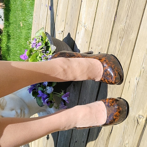 Tortoiseshell Stilettos! Faux-Patent, Super Sexy and Shiny, 7 - Picture 5 of 11
